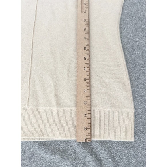 Toteme Sweater Small Tunic Long Ivory Cashmere High Neck Draped Quiet Luxury - Picture 6 of 16